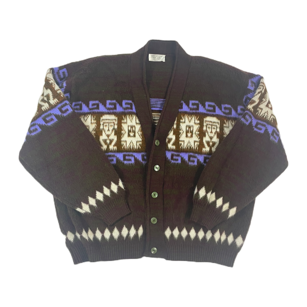 Western Wool Cardigan (Size L)